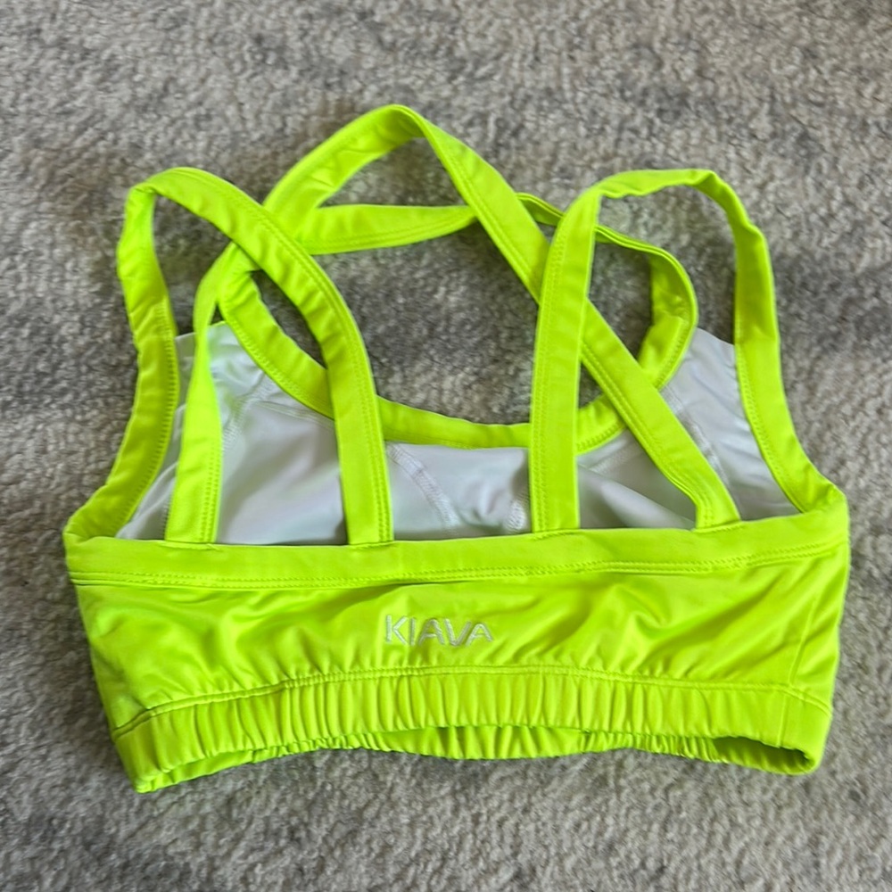 Kiava Neon Yellow Sports Bra
